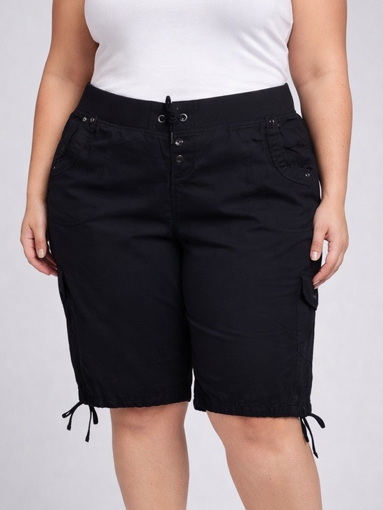 Mystyle Pants - 🥰SHOW SPECIAL MY STYLE Black Capris Decorative Pockets 1X